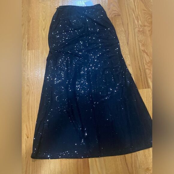 Sparking High Slit Maxi Skirt - Picture 8 of 8
